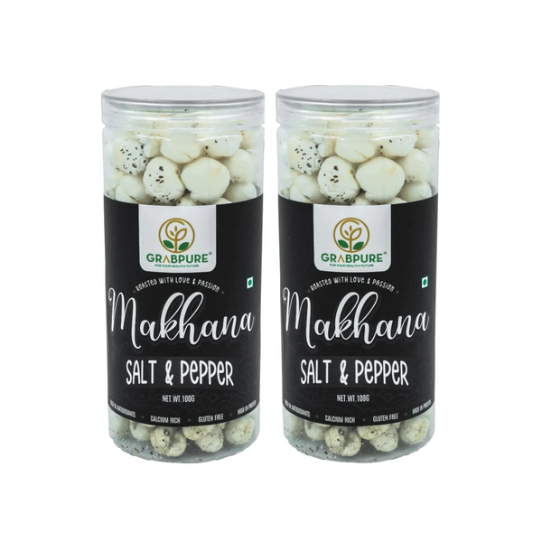 Makhana Snacks/Foxnuts Salt & Pepper (100g*2)