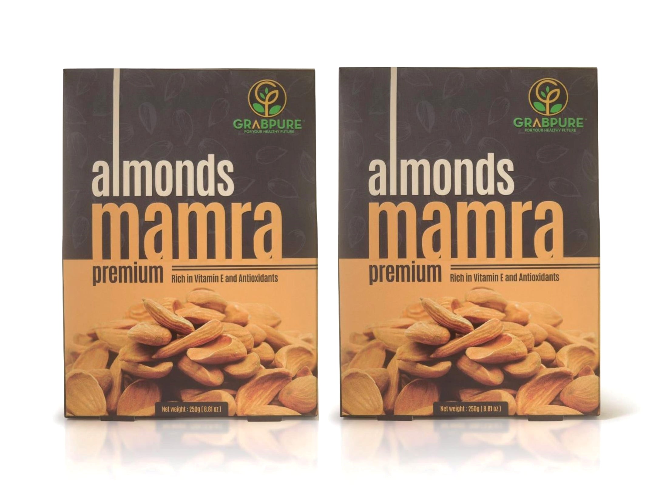 Mamra Types 100% Pure Iranian Mamra Almonds | Mamra Badam | GrabPure